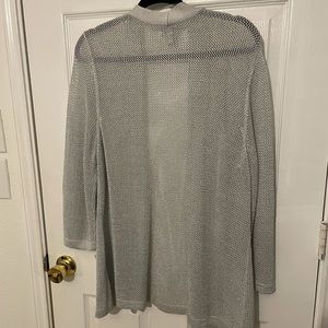 Chicos jacket with silver specs and gray fabric